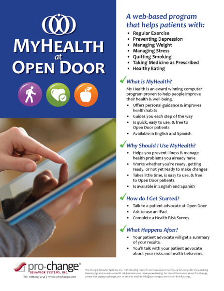 My Health at Open Door Ad