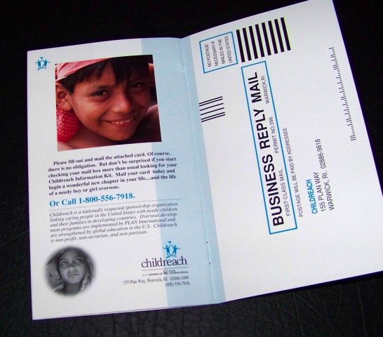 Childreach Direct Marketing Brochure Inside 2