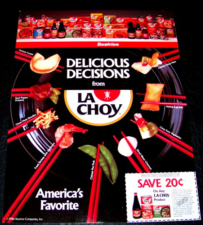 LaChoy Foods Free Standing Insert