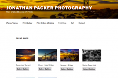 JPacker Photography Shop Wordpress Prototype