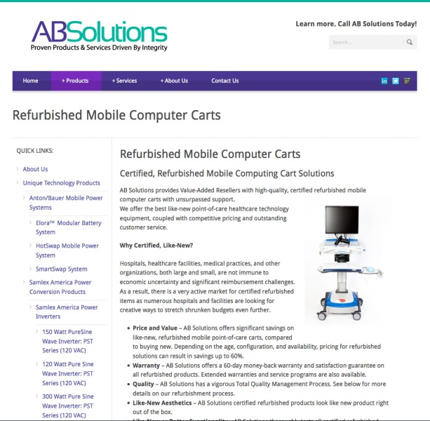 ABSolutions Refurbished Carts